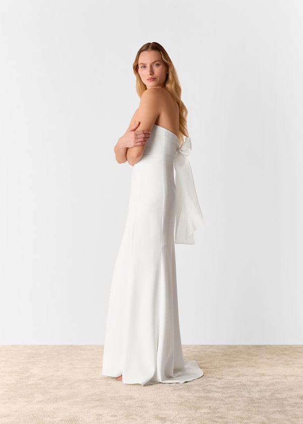 Ivory Ellis Strapless Wedding Dress